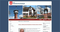 Desktop Screenshot of hohenlockstedt.de