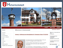 Tablet Screenshot of hohenlockstedt.de